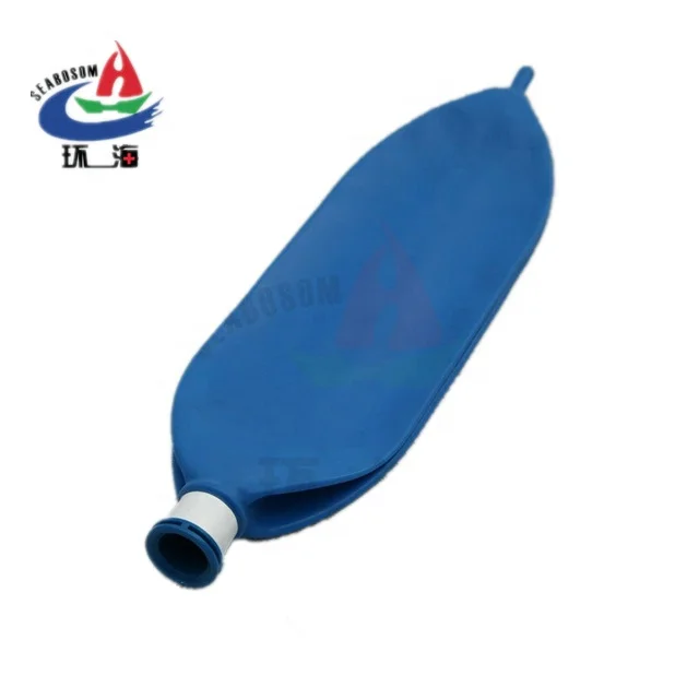 3L blue disposable Medical Latex Breathing Bag CE ISO13485