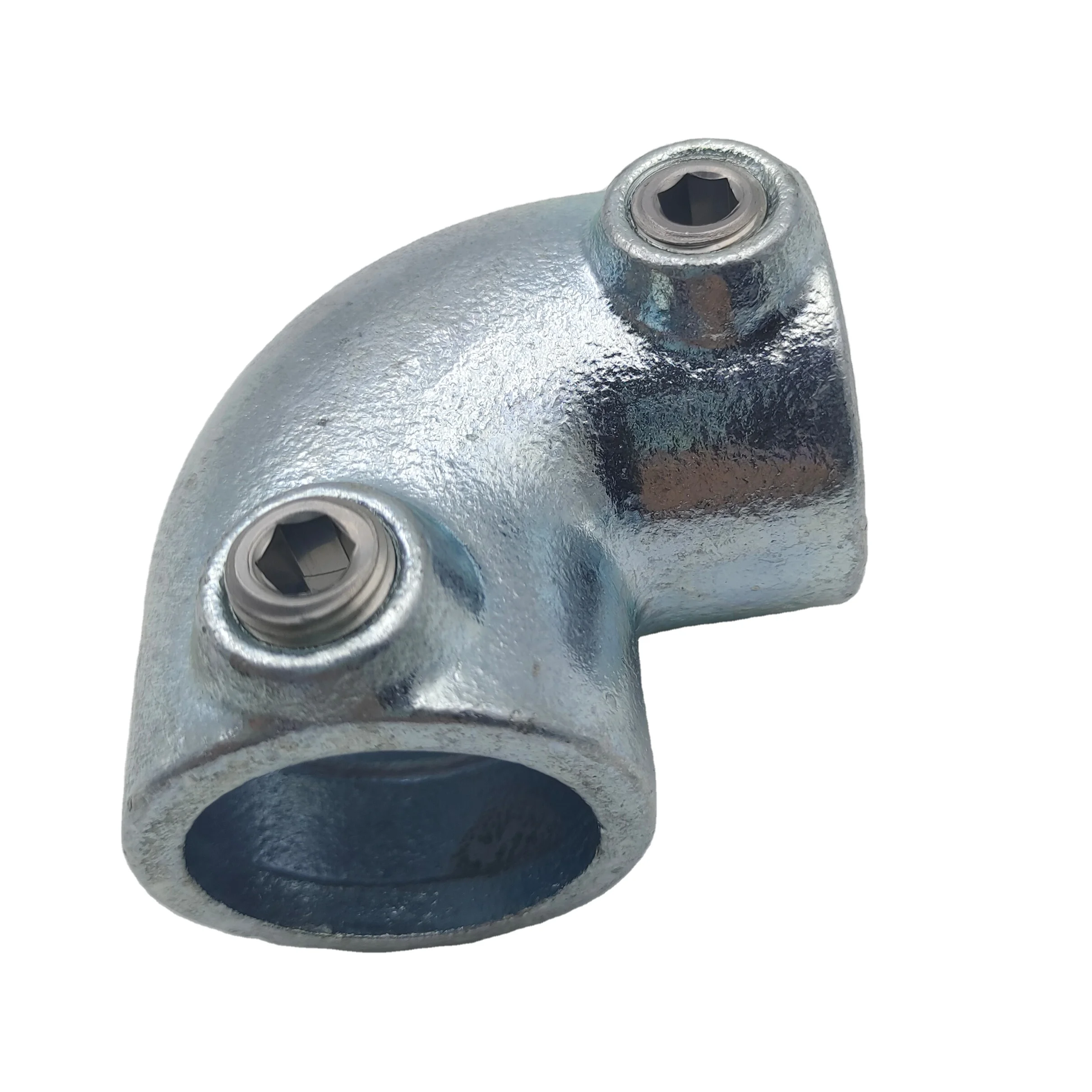 Hot Dipped Galvanized Key Clamp Pipe Clamp 90 Degree Elbow clamp by Screw fixed for Large Diameter Pipes