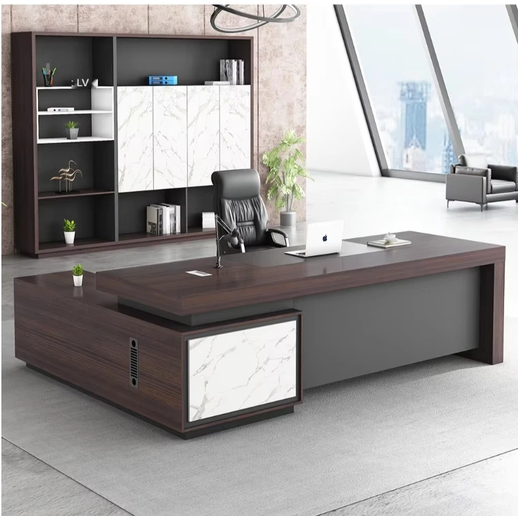 Рабочий стол L-образный компьютерный современный исполнительный офисная мебель коммерческий офисный