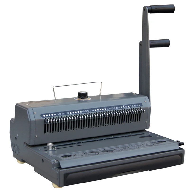 SG-2006 Desktop Manual 2:1 Double Loops Wire Punching and Binding Machine Double Handle Semi-Automatic for Home Use