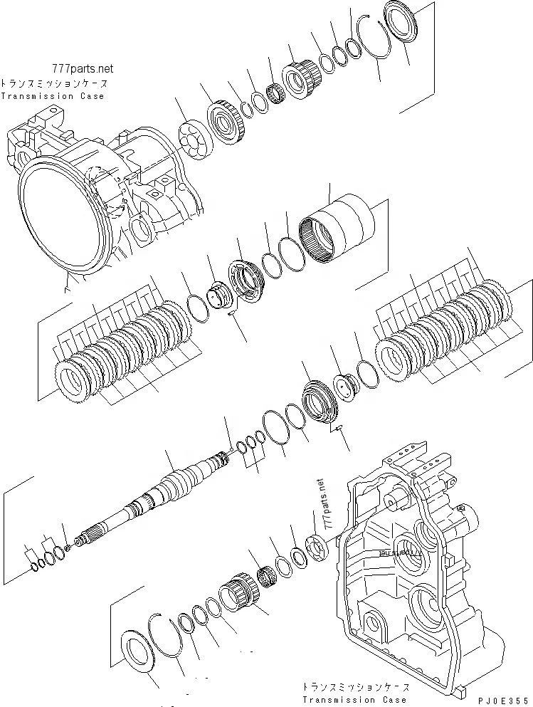 Wheel Loader Parts 419-15-12640 Bearing WA200-1 WA250-1 WA320-1 WA320-3 WA380-3 WA470-6 WA480-6 Thrust Bearing 4191512640