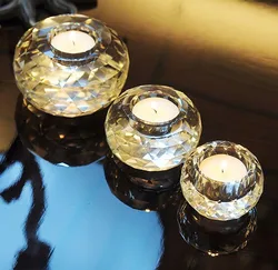 Хрустальный стеклянный подсвечник, подсвечник для ужина при свечах, украшение