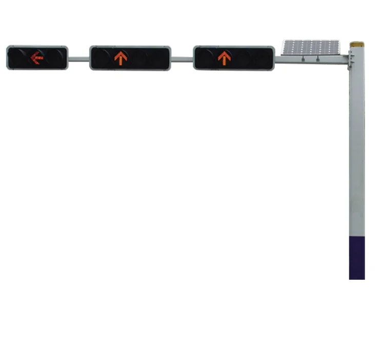 XLZM Q235, Q345 Tubular Traffic lights Signal Steel Pole With Single Arm