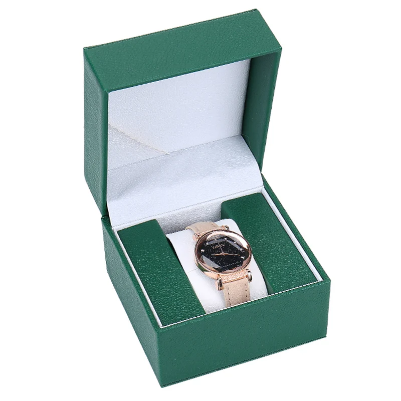 Customizable High Quality Unique Luxury Square Watch Leather Watch Gift Boxes Cases Packaging Kit