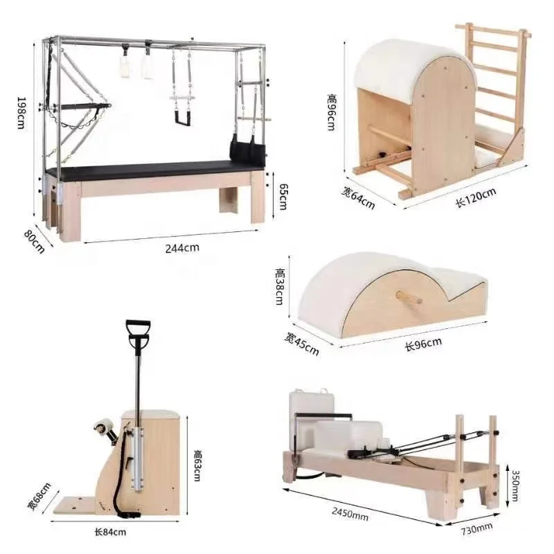 2024 для пилатеса оборудование из пяти частей тяжелая комбинированная раздвижная кровать основная тренажер йоги тренажерного зала