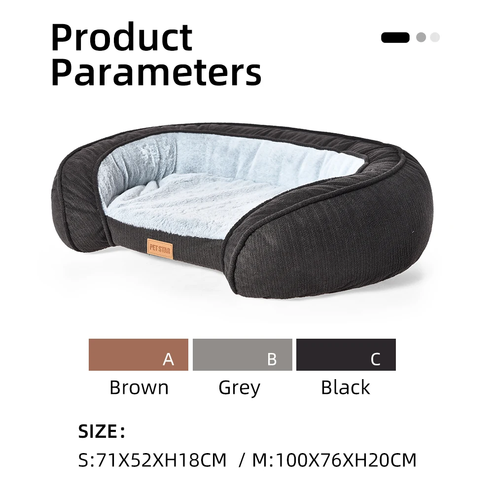 Factory Customize Suede Fabric Corn Kernel Shape Dog Sofa Couch Soft Egg Crate Sponeg Dog Sofa Bed