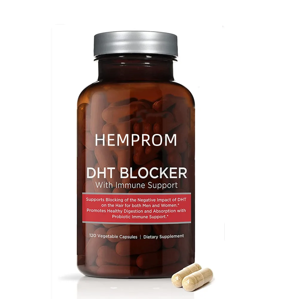 Advanced DHT Blocker with Immune Support Hair Loss Supplements High Potency Saw Palmetto Green Tea Probiotics for Healthy Hair