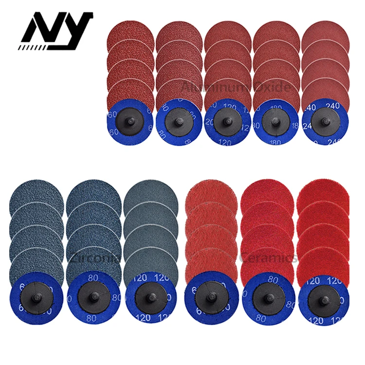 
 Абразивы производитель 1/2/3 дюймов Цирконий глиноземный керамический шлифовальный станок быстрая замена полировальный диск шлифовальный диск roloc шлифовальный диск  