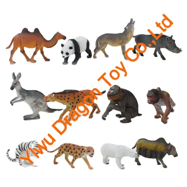 Wholesale Diverse Styles Plastic High Simulated Child Educational Animal Figurines Interesting Cute Small Animal Toys For Kids