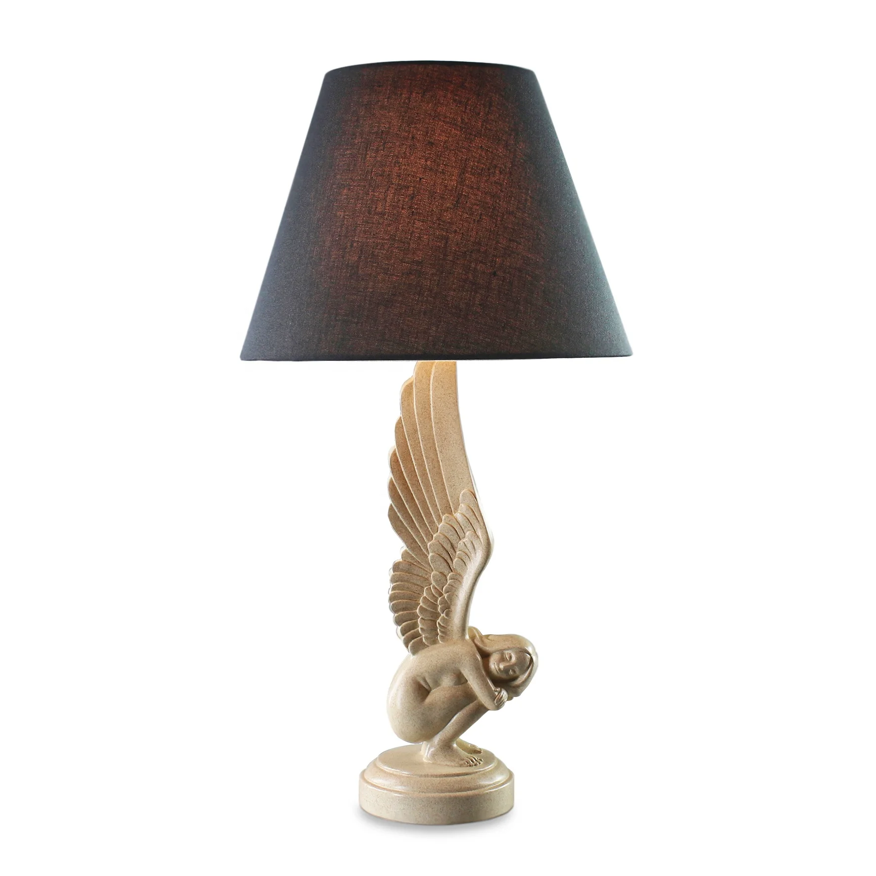 2021 Manufacturer home Decor Resin Table Light for Kids Bedside Desk Lamp Angel girl base table night lights and lighting lamp