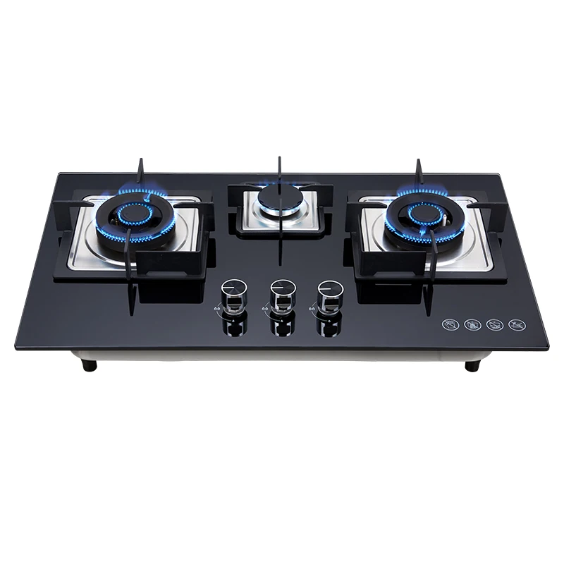 Cooking Stoves Electric Gas Stove Kitchen Appliances Cooktops Professional Manufacturer Oem 3 Burners Gas Hob