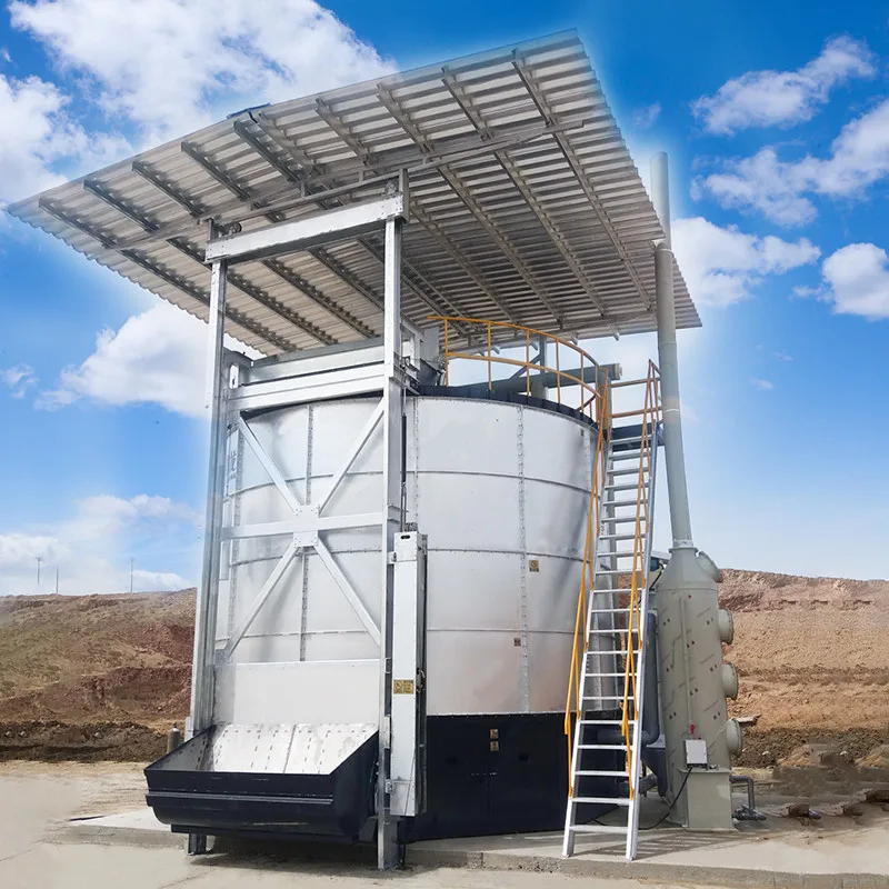 High temperature fecal composting organic manure fermenting tower