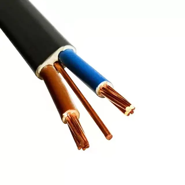450/750v 3Core Twin and earth Flat cable and wire 1.5mm 2.5mm TPS PVC Solid Copper House wiring electrical cable