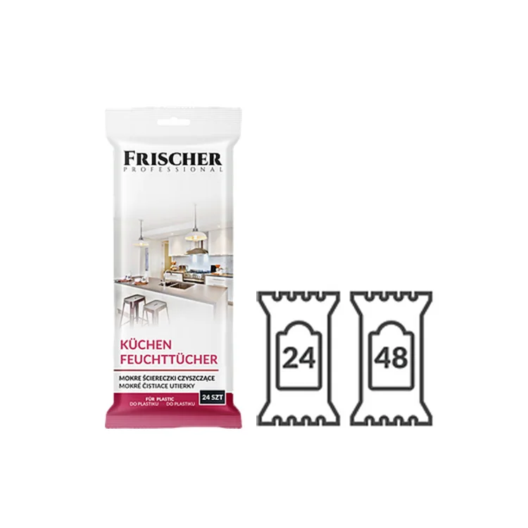 custom cheap high quality Universal kitchen wet cleaning wipes