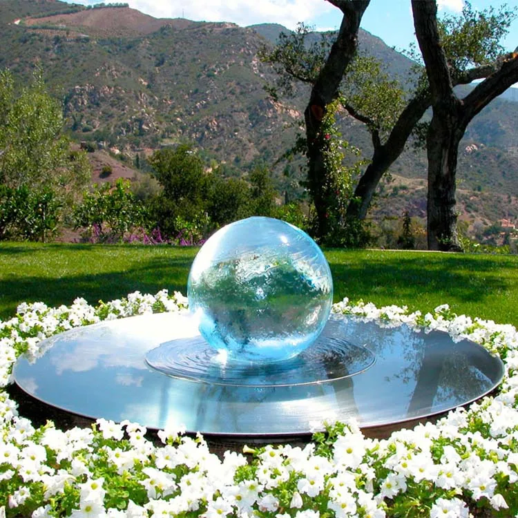 Фонтан-водопад из нержавеющей стали для украшения сада и дома