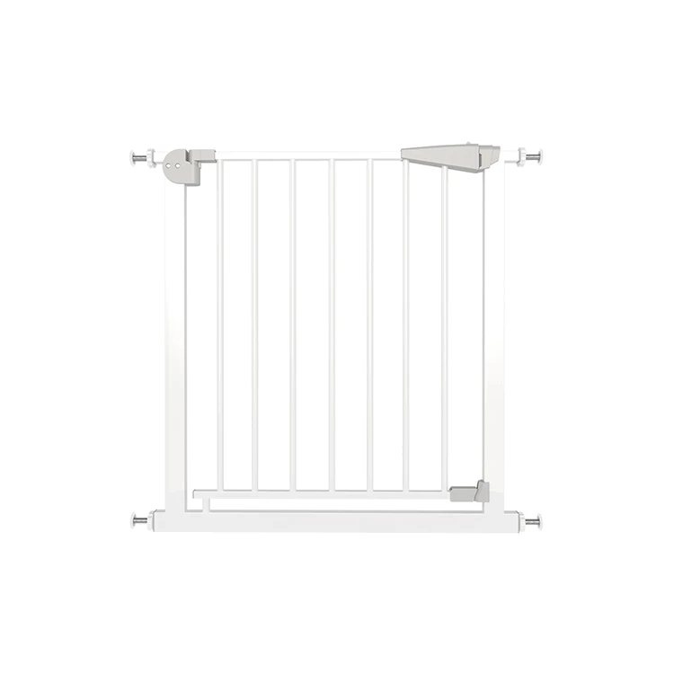 Pressure Mounted Easy Auto Close Modern Metal Child Security Fencing Anti Climb Baby Fence With Gate Play Ground