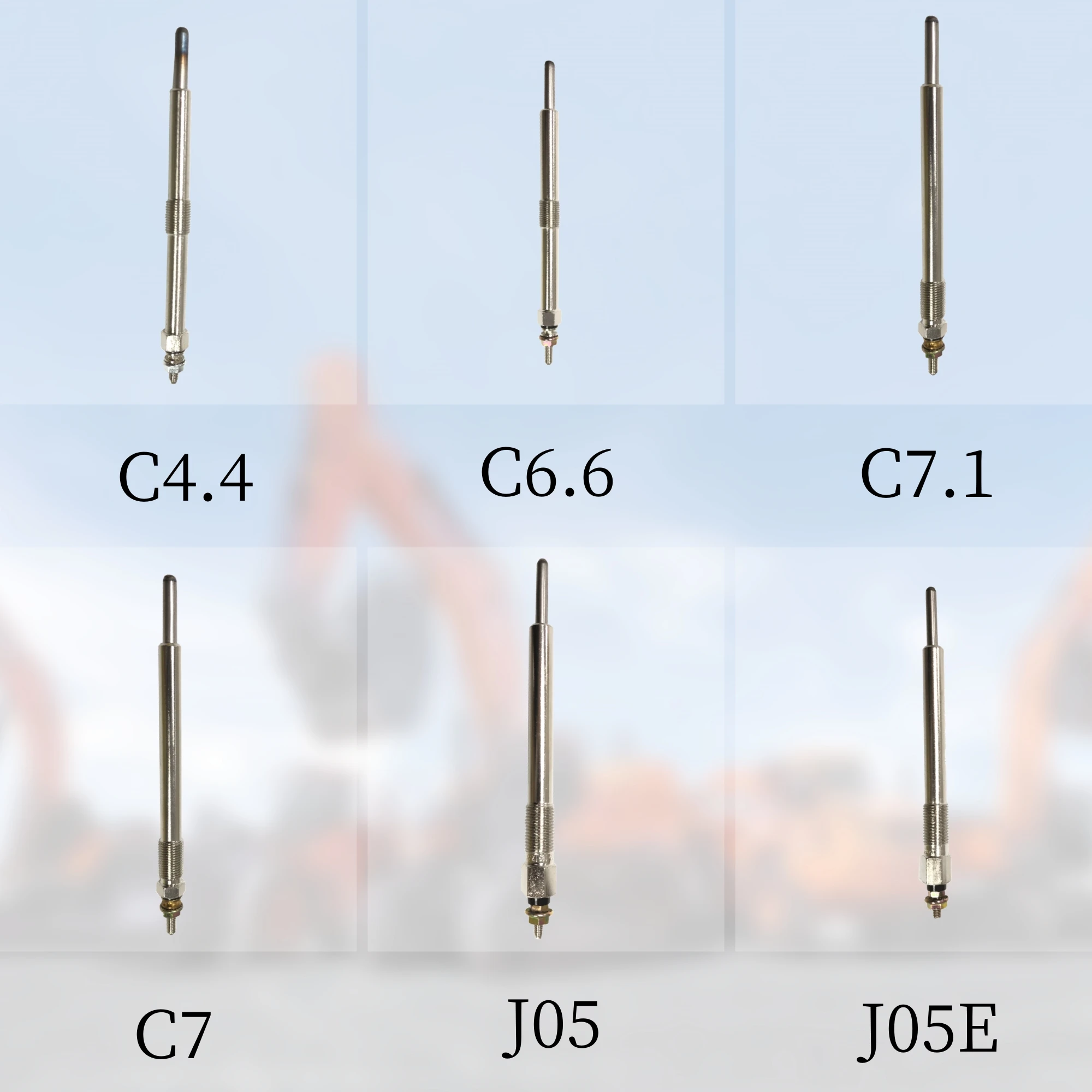 Excavator Glow Plug For Caterpillar 3306 C4.4 C6.4 C7.1 4M40 Isuzu 6BD1 6BG1 6AK1 Hino J08E Yanmar Komatsu Kubota Heater Plug