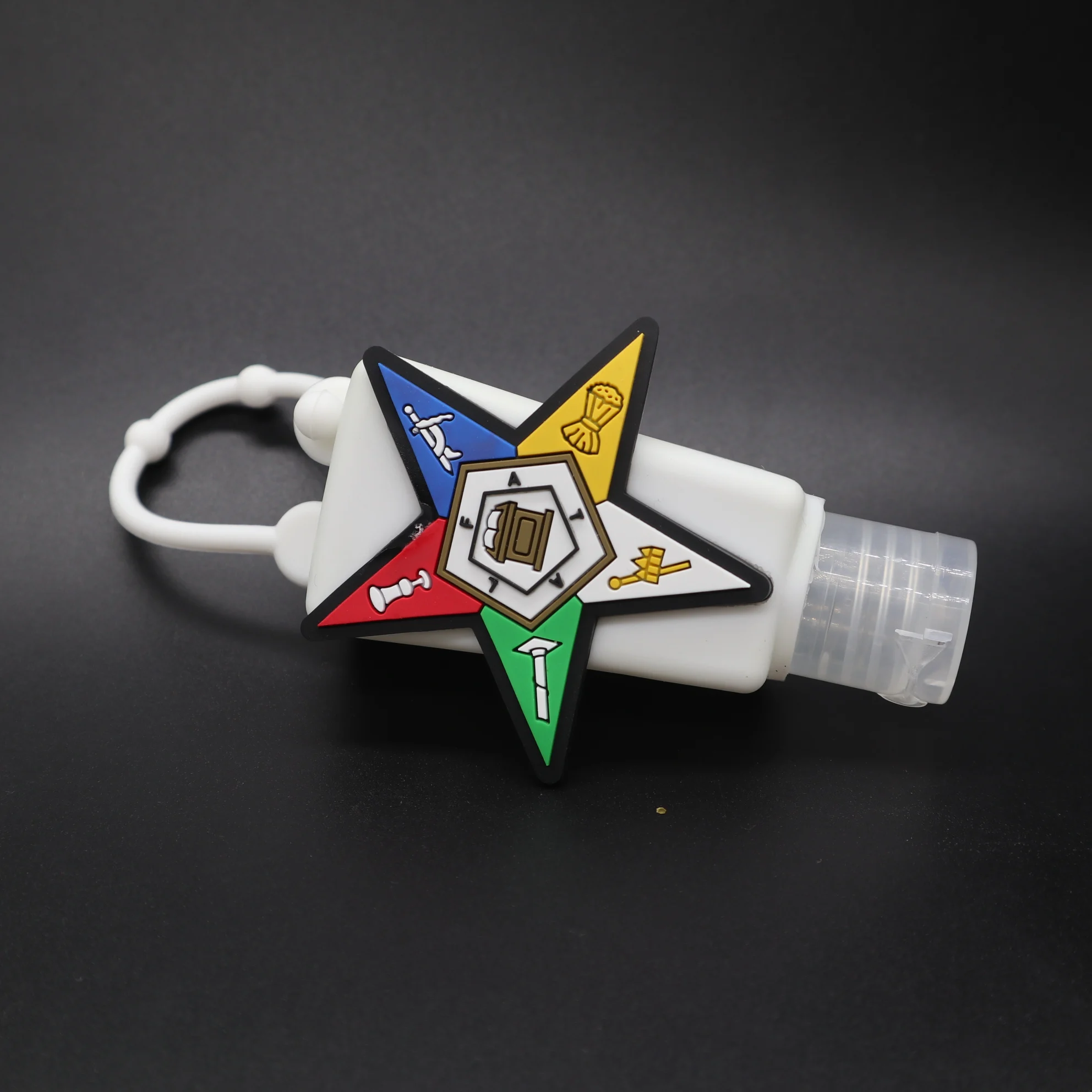 Masonic Gifts Sanitizer Holder Keychain /Portable Order Of The Eastern Star Sanitizer Strap Holder Key Ring