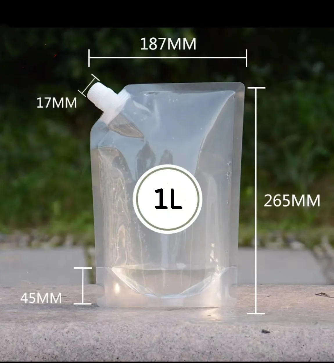 Good quality food packaging plastic pouches juice bag liquid stand up pouch with spout for beverage