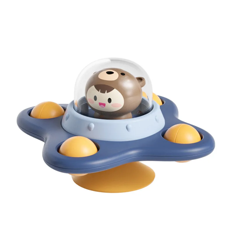 Baby dining table suction cup rotating happy baby 0-1 year old puzzle early education dining chair toy