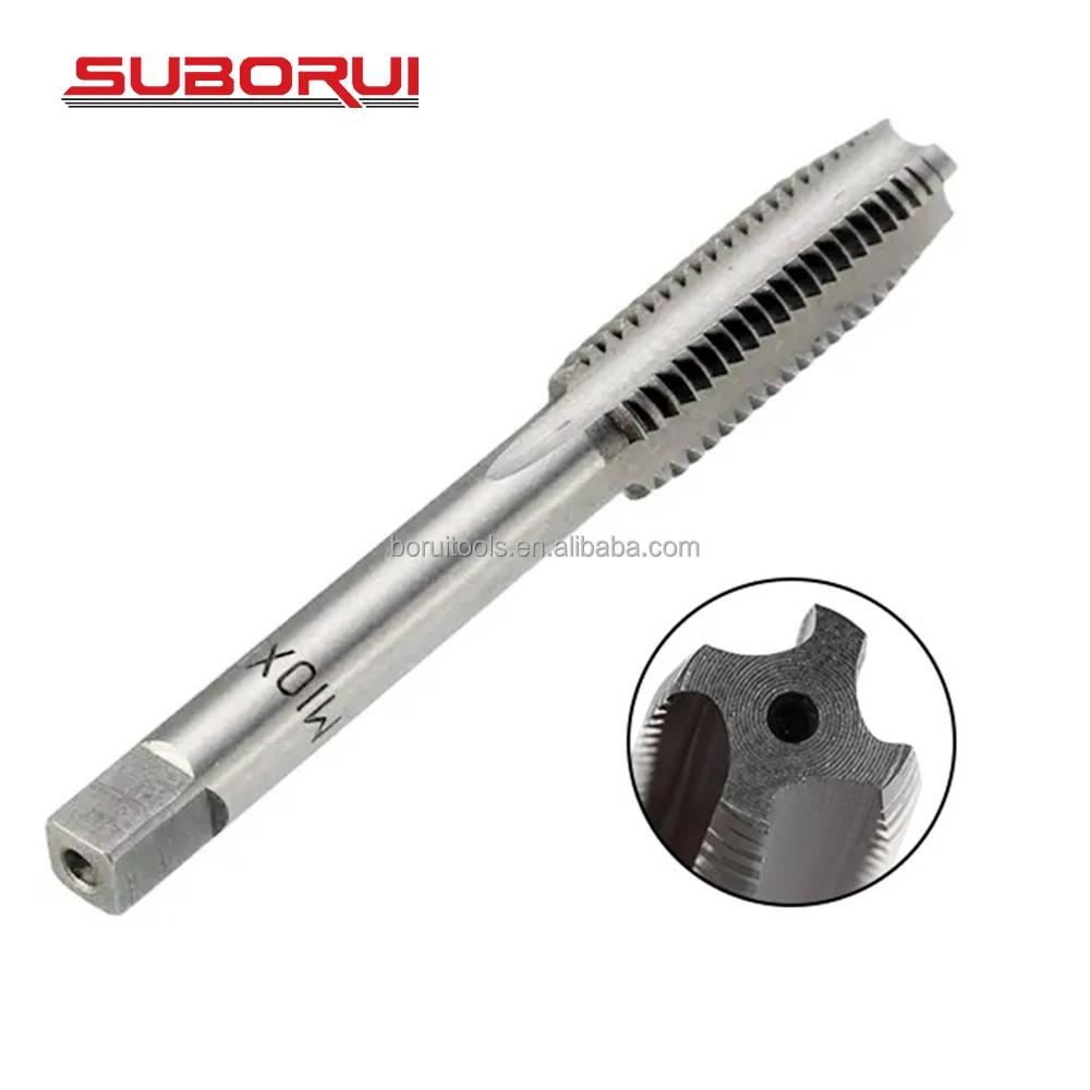 SUBORUI Right Hand M2 M2.5 M3 M4 M5 M6 M8 M10 HSS Metric DIN352 Straight Flute Screw Threading Taps Drill Set for Machine Metal