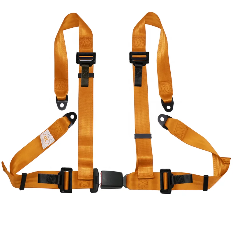4-Point Racing Car Safety Belts with 2-Inch Webbing Strap Enhanced Vehicle Seat Belt System