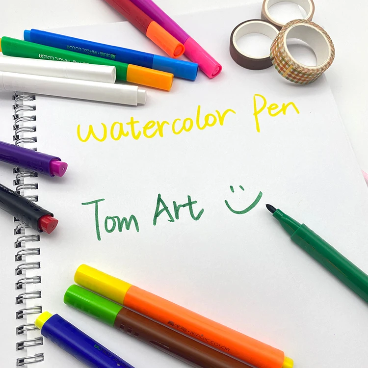suppliers custom promotion water based ink magic changing color marker pens 9+1 18+2 colors for kids DIY
