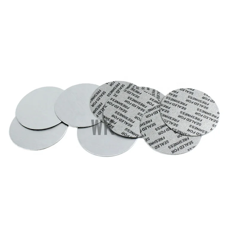 Custom LOGO Pressure Sensitive Bottle Cap Seal Liner/gasket/lid  PE liner sealed