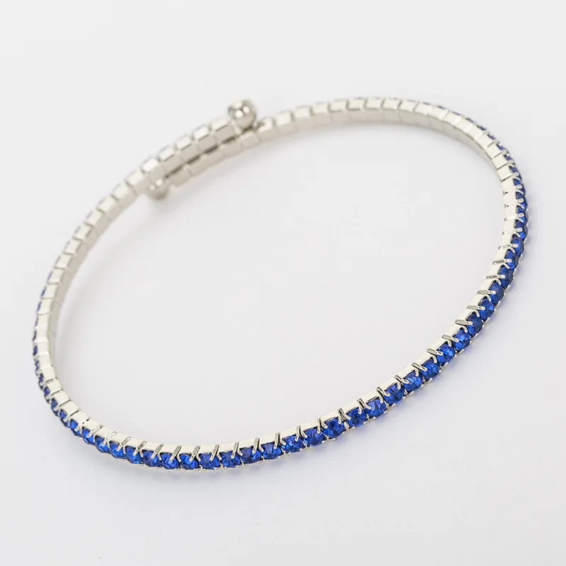 Crystal Rhinestone Bracelet Women Girls Delicate Multilayer Bracelet 6 Rows Layered Bracelet Jewelry for Prom Party Wedding