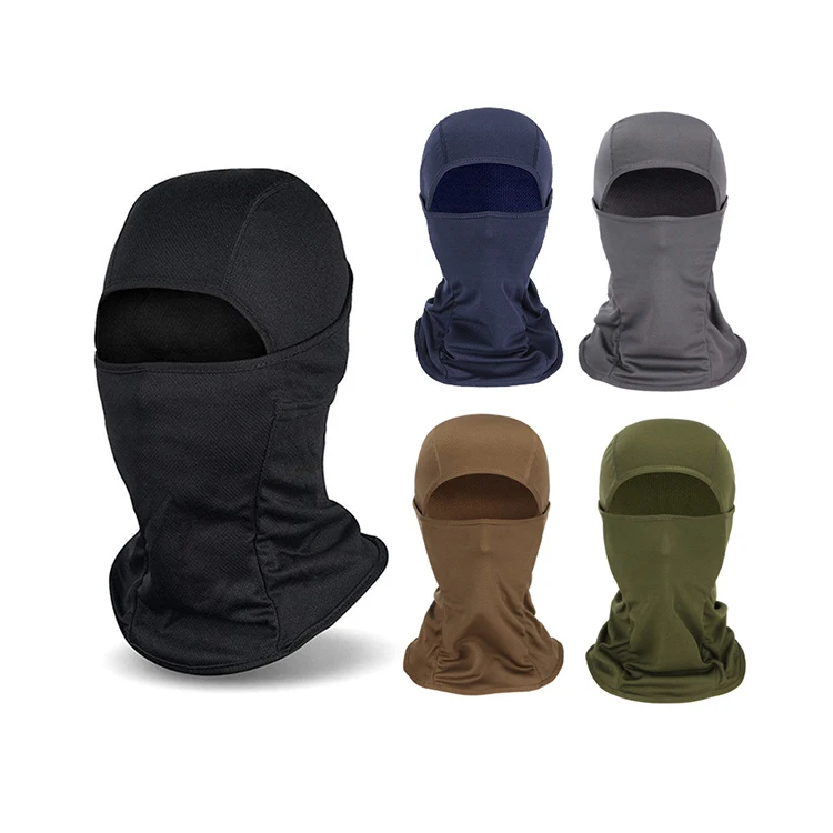 Оптовая продажа, женская и мужская нейлоновая ветрозащитная шапка-Балаклава для спорта на открытом воздухе, лыжная, велосипедная, мотоциклетная маска для лица, шапки