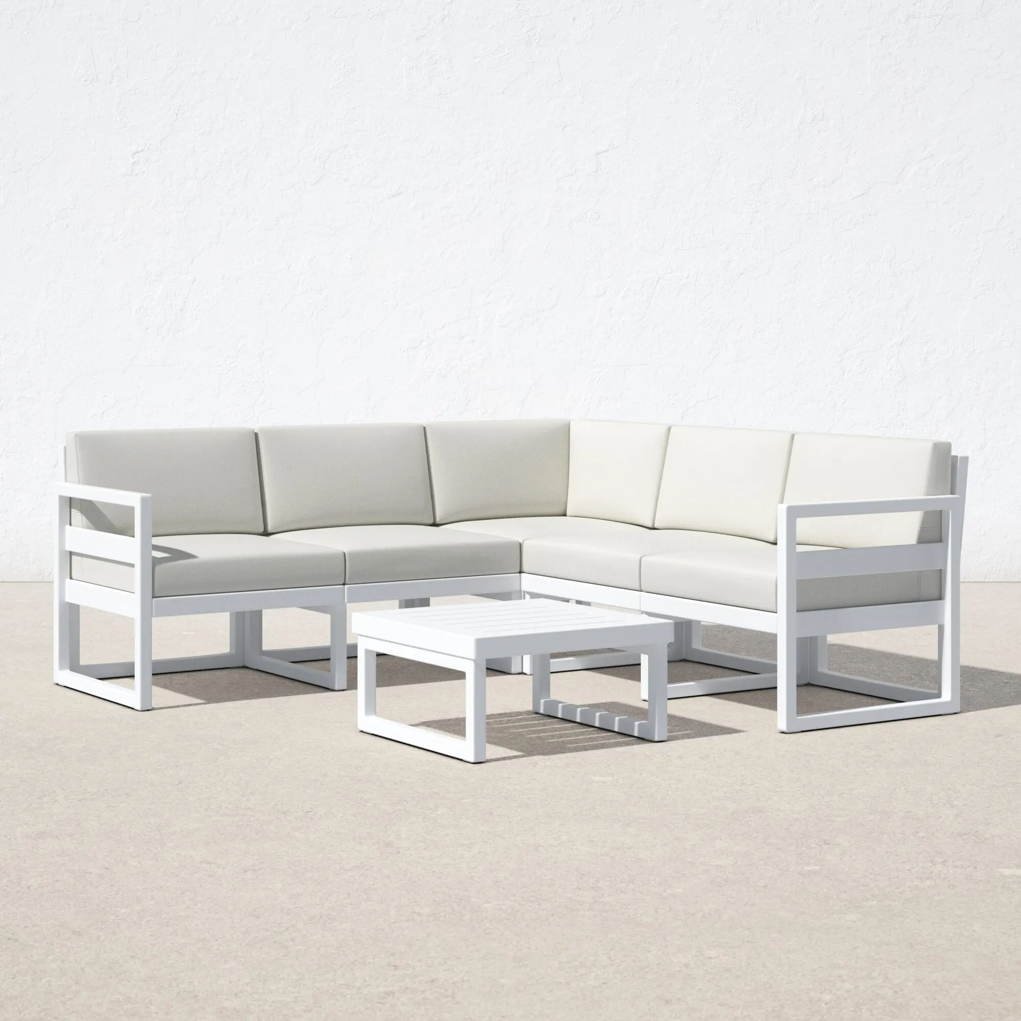 Low Price Aluminum Metal Design Outdoor Patio Sofa Furniture Aluminium Garden Furniture Outdoor Set