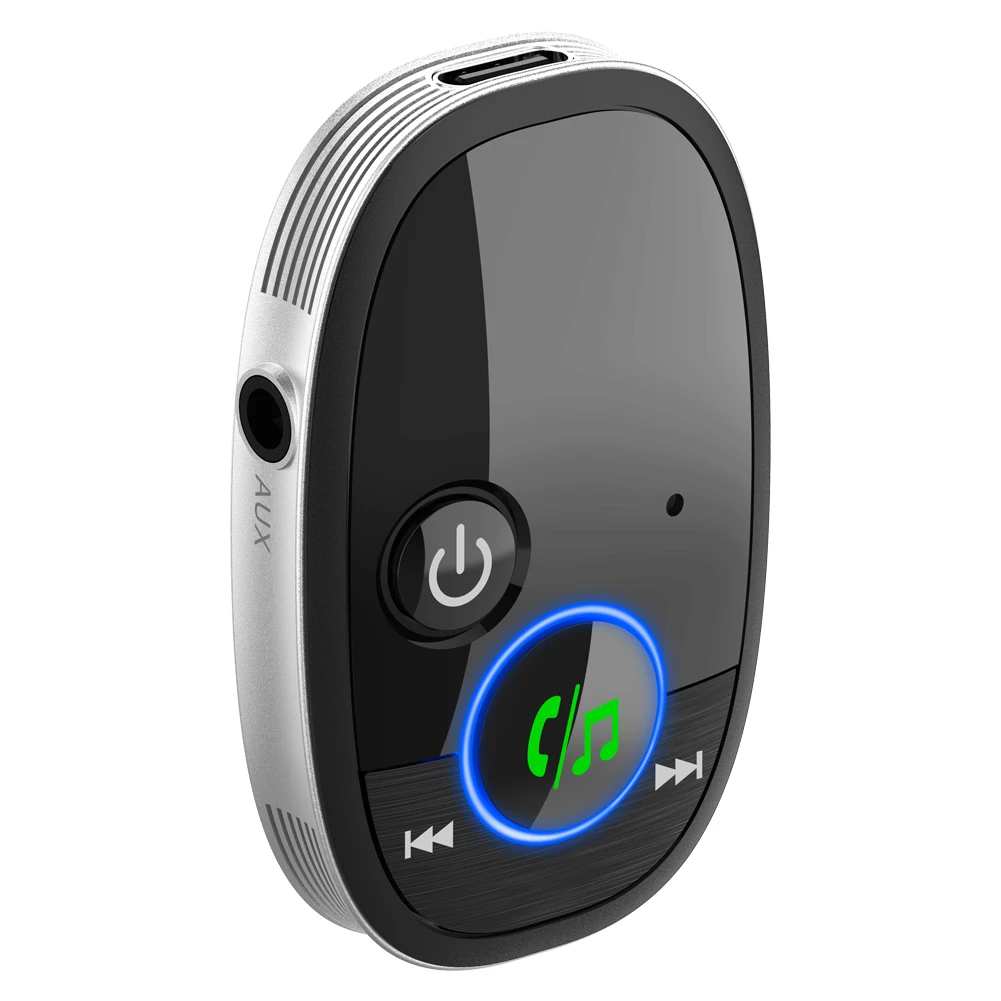 Хит продаж время автономной работы 15 часов приемник Bluetooth 5 0 с большой кнопкой mp3-приемник для дома стерео/проводные наушники/Громкая связь BR06