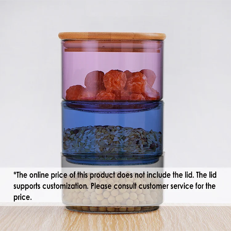 pink Cookies Glass Jar Glass Cosmetic Jar With White Lid