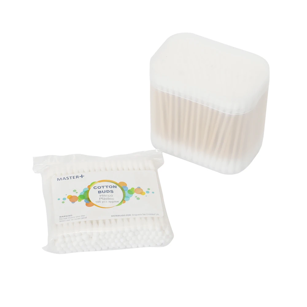 wholesale high quality medical wooden stick cotton swab buds