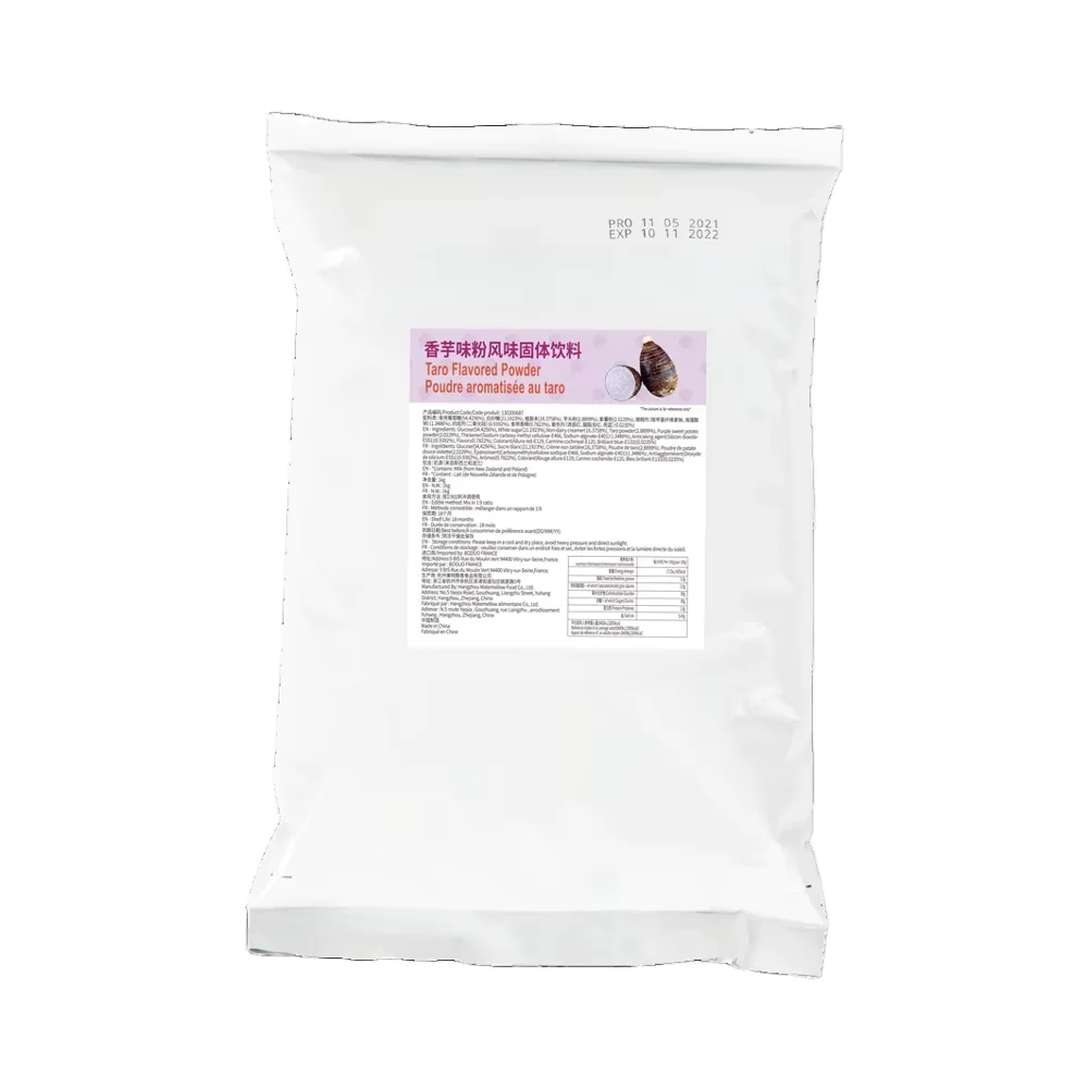 China Instant Drink Powder Taro Flavored Milk Tea Powder