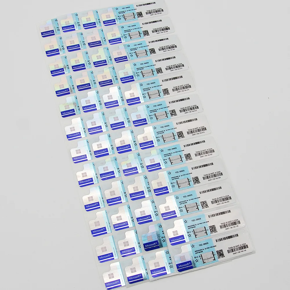 Профессиональная операционная система Windows Ms win 10 pro, лицензия oem, наклейка для ключей