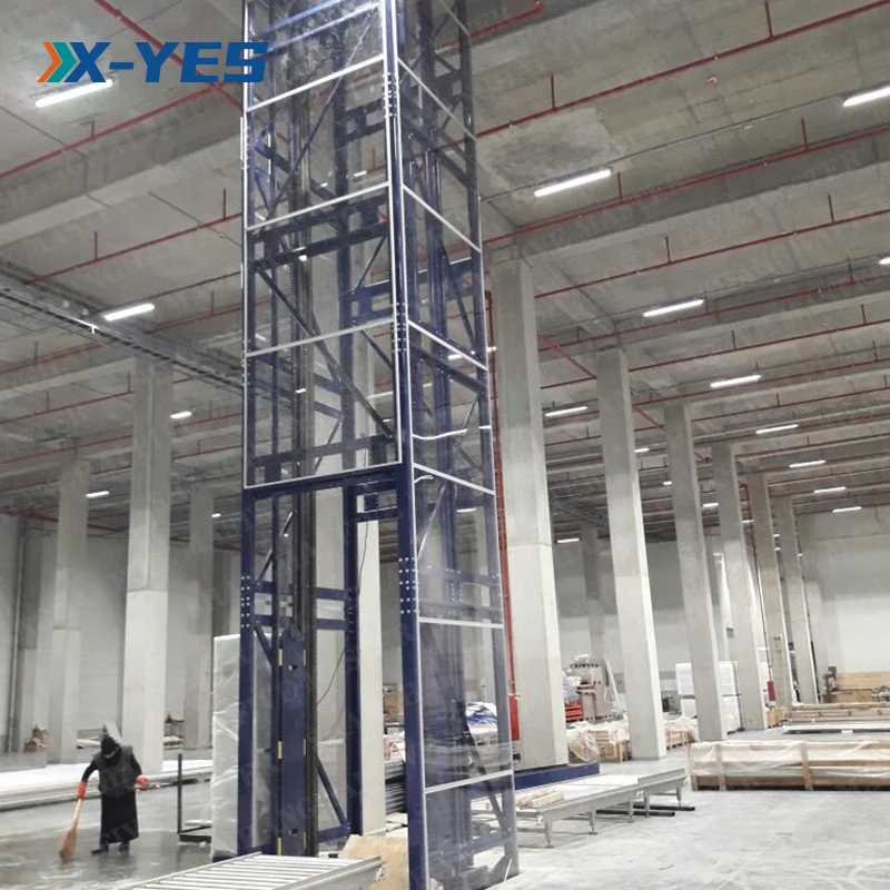Z Type Vertical Reciprocating Lift Conveyor Continuous Vertical Conveyor Industry Conveyor Manufacturers Lift Cargo Warehouses