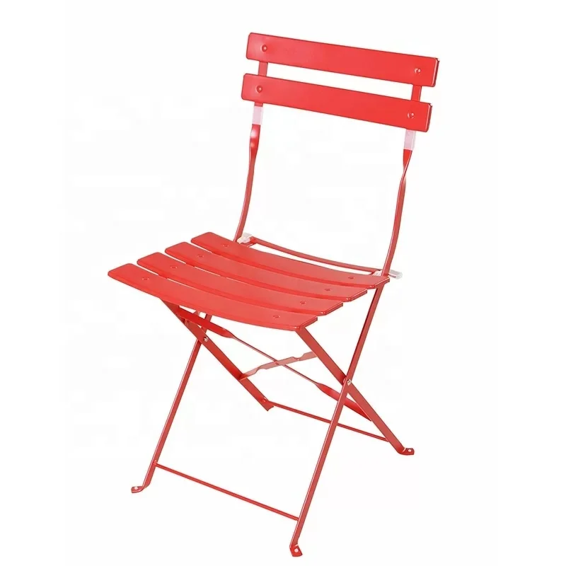 
Folding steel outdoor garden furniture set patio dining table and chair with umbrella set 