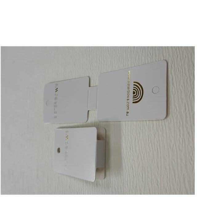 Supermarket Delicate shop display selling smart packaging with Gold Logo hair clip packaging card