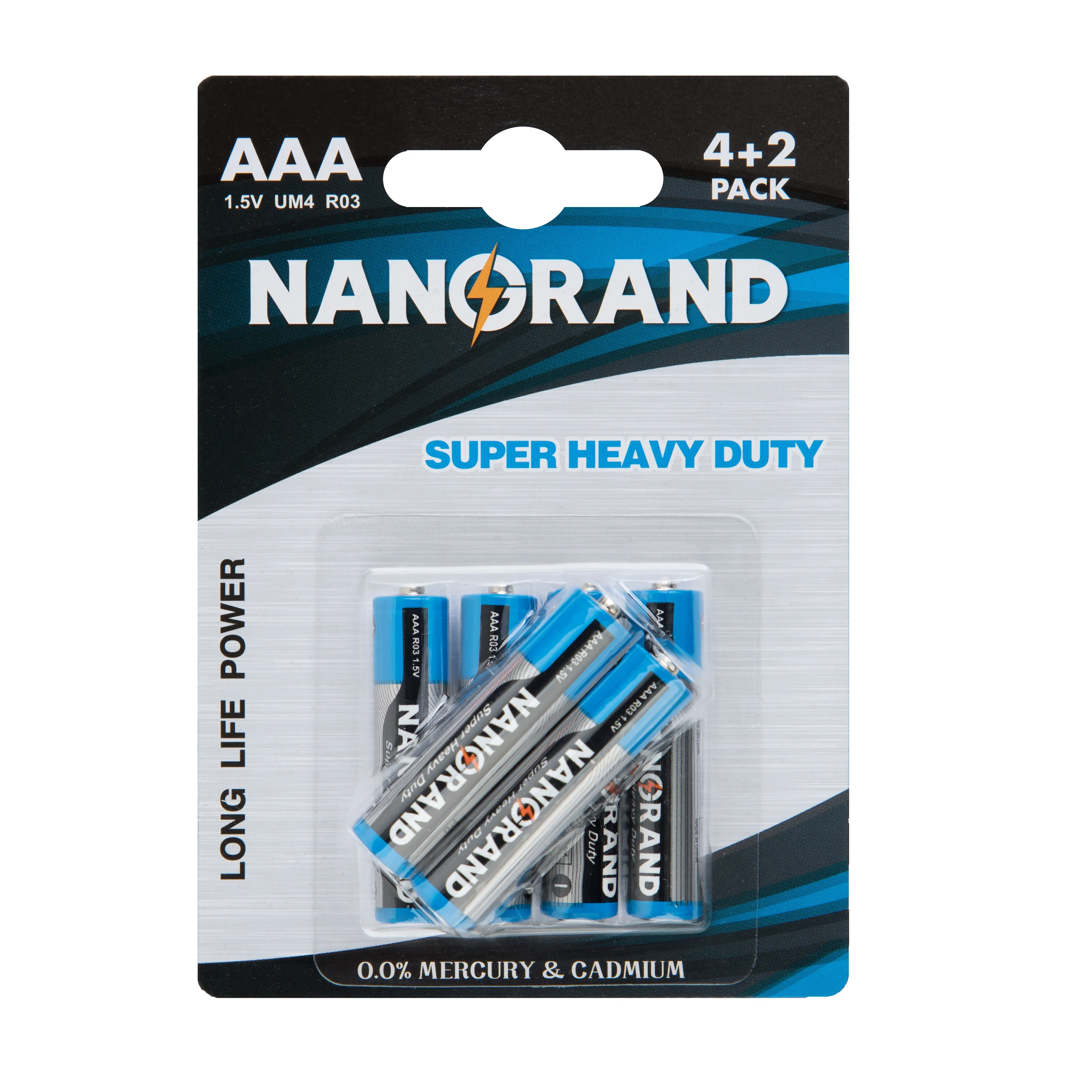Free sample wholesale NANGUANG r03 1.5v aaa battery um4 carbon zinc battery for toy and remove control