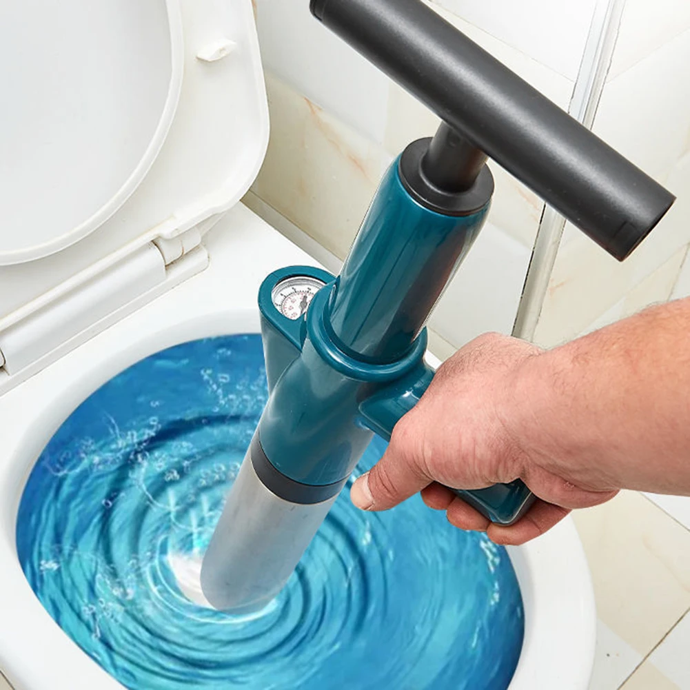 High Pressure Drain Plunger Dredge Clog Bath Toilets Bathroom Shower Sink Bathtub Toilet Clogged Unclogging Device Pipe Plunger