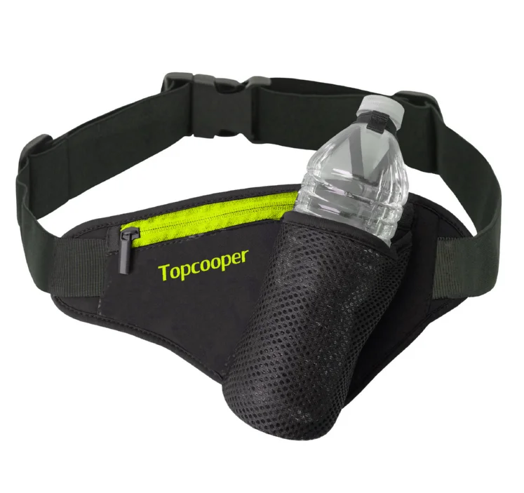 2024 New Design Wholesale  Elastic Band Fitness and Running Waist Bag with Bottle Holder for Women Men