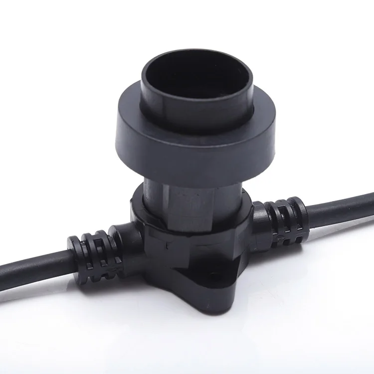 Водонепроницаемая лампа для наружного использования,E27 ремень,гирлянда, праздничный провод, круглый светодиодный свет