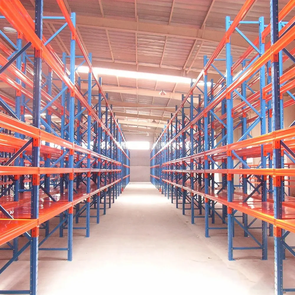 Peterack Q235B Metal Warehouse Rack Medium Duty Storage Shelf Heavy Equipment Warehouse Storage Metal Racking System