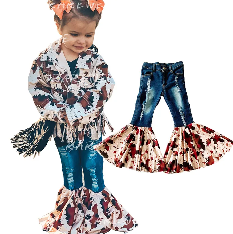 Джинсы-колокольчики с эластичным поясом