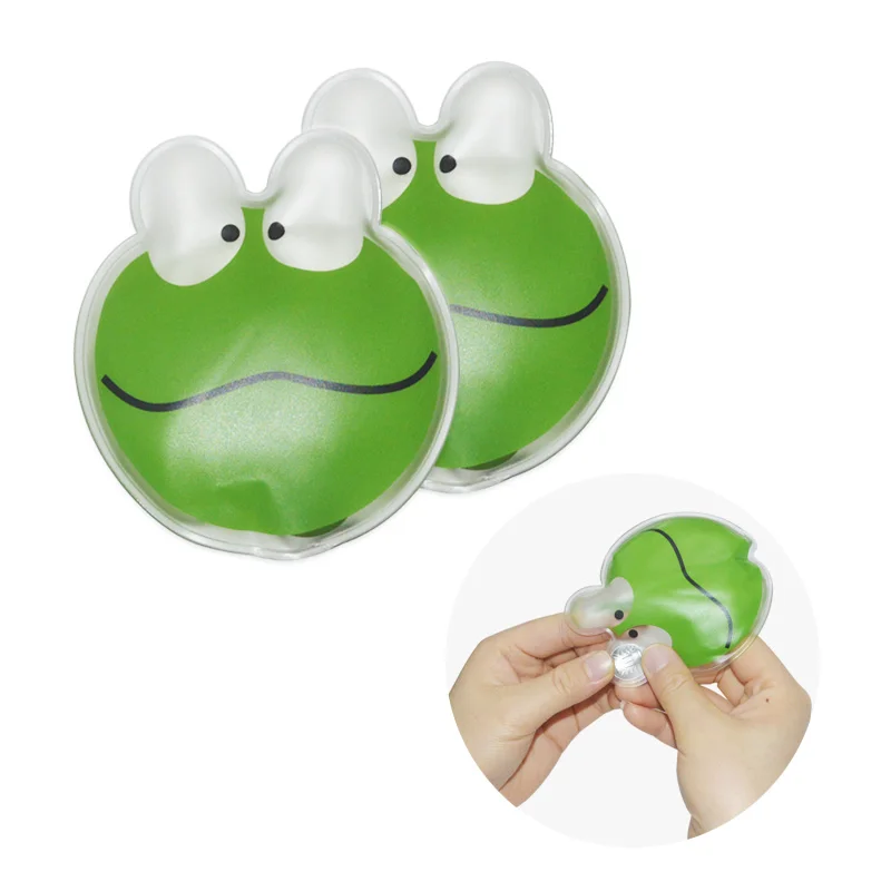 PVC Produced Portable Reusable Customized Frog Heat Pack Metal Heat Pack Instant Hand Heater