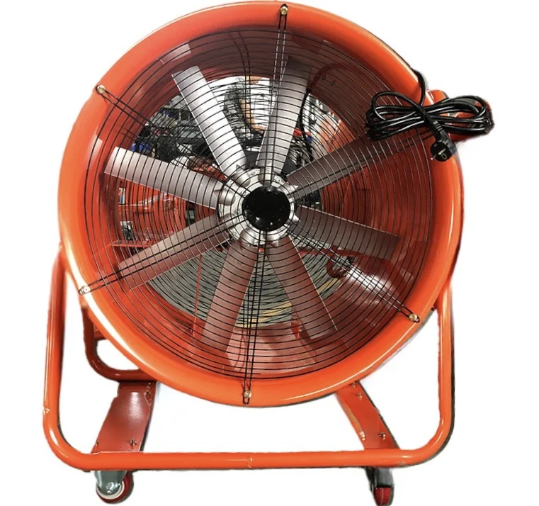 PL Industrial 24 inch Movable Hand Push  Axial Flow Fan Exhaust Fan Ventilator with strong wind for Workshop and basement Work