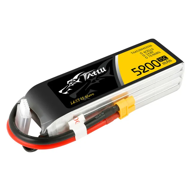Tattu батарея lipo 7 4 5200 мАч 4s 5 0 RC батарейные блоки