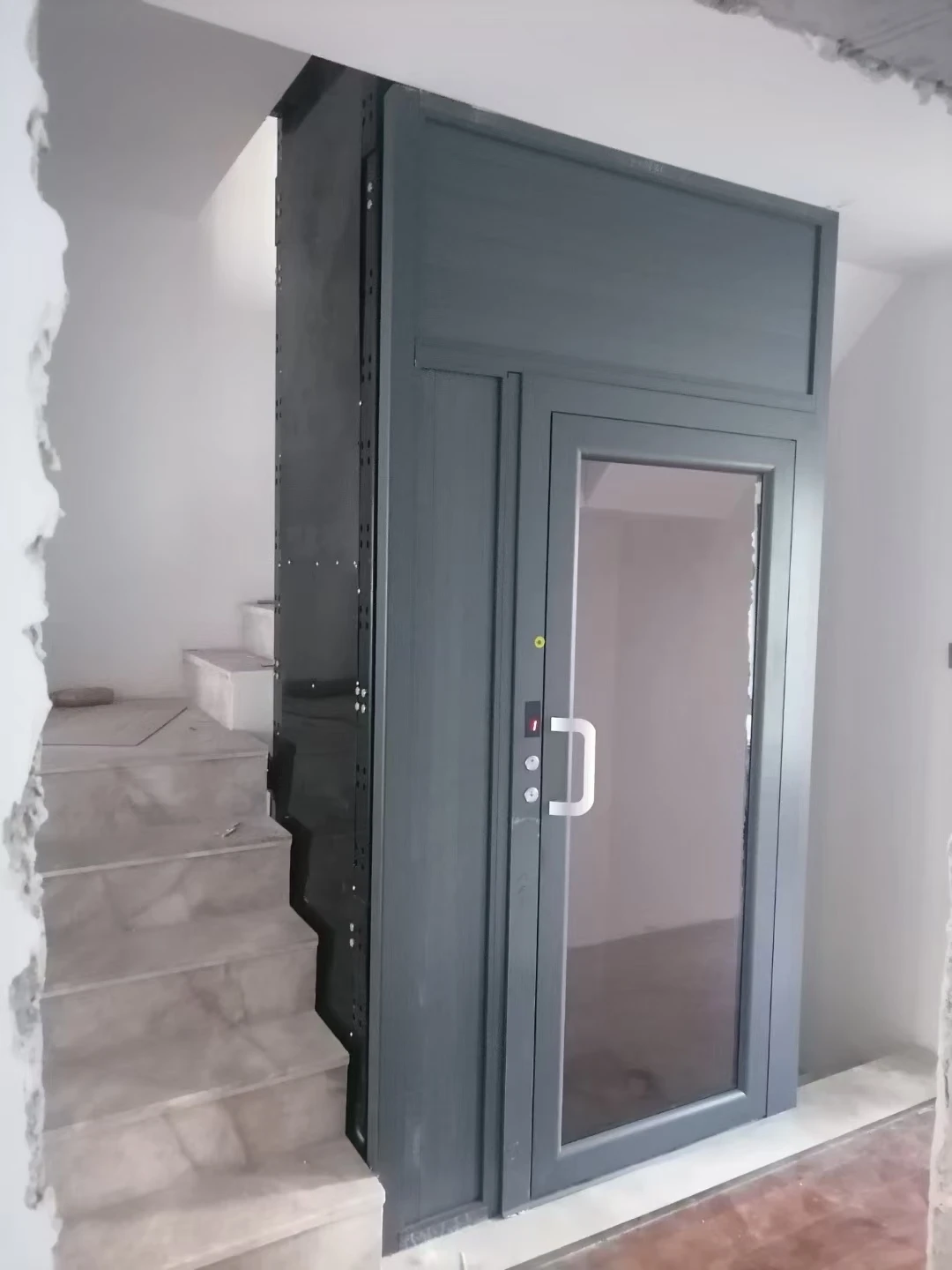 Stable and high quality CE Certificated 2 3 Hydraulic house elevator supportable 400kg Villa household lift
