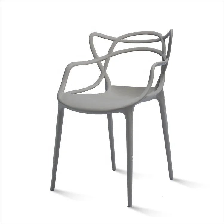 Dining Furniture Home White Polypropylene Sillas Modern Stackable Pp Restaurant Cafe Plastic Chairs